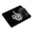 thumbnail image 1 of WIRESTER 8.66x7.08 in Rectangle Mouse Pad with Non-Slip Rubber Base for Computers, Laptop, Office & Home - Skeleton Middle Finger, 1 of 5