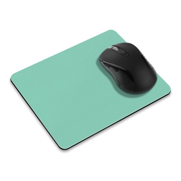WIRESTER 8.66x7.08 in Rectangle Mouse Pad with Non-Slip Rubber Base for Computers, Laptop, Office & Home - Solid Mint Green