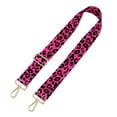 thumbnail image 1 of WIRESTER Adjustable Shoulder Straps Replacement Replaceable Bag Shoulder Straps, Black/Hot Pink Leopard, 1 of 7