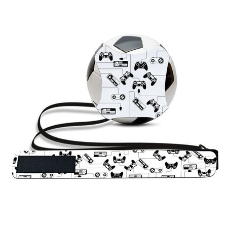 WIRESTER Adjustable Solo Soccer Kick Trainer Football Skills Training Waist Belt for Beginner Kids Teenagers Adult - Black Game Controllers