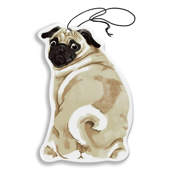 WIRESTER Air Freshener Hanging for Car, Office, Home & Ornaments - Pug Dog