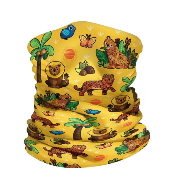 WIRESTER Bandana Seamless Tube Mask, Headwear, Scarf for Wear Face Coverings, Running, Cycling, Fishing, UV Protection - African Wild Cats