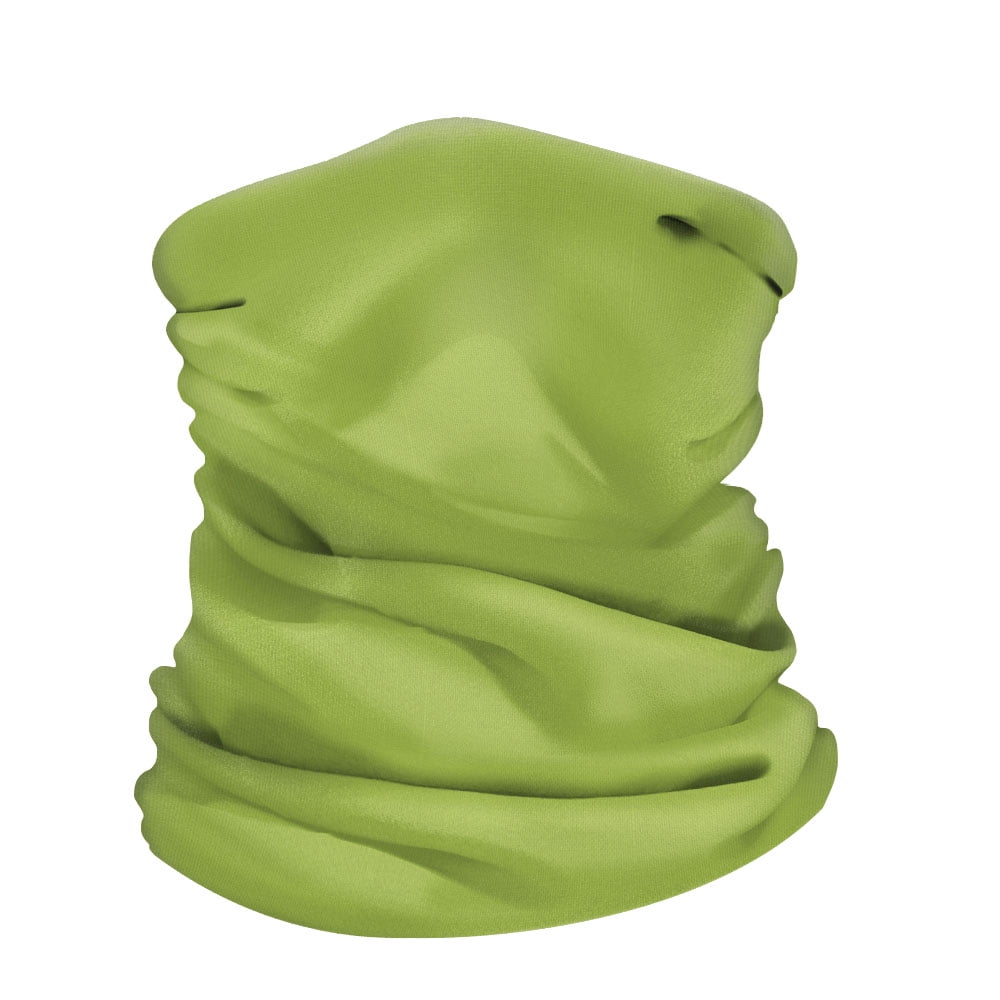 Hidden Agenda Masks Fluro Green Snood – Seamless Face Shield Bandana Neck Sock – Breathable All-Season