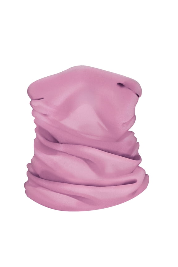 Bandana Seamless Tube Mask, Headwear, Scarf for Wear Face Coverings, Running, Cycling, Fishing, UV Protection - Solid Pink