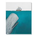 thumbnail image 1 of WIRESTER Canvas Prints Poster, 8 x 10 inch Wall Decor Canvas Artwork, White Whale Moby Dick, 1 of 7