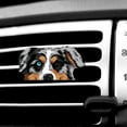 thumbnail image 1 of WIRESTER Car Air Freshener Fragrance Vent Clip Decoration, Animal Merle Aussie Australian Shepherd Dog, 1 of 8