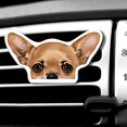 thumbnail image 1 of WIRESTER Car Air Freshener Fragrance Vent Clip Interior Decoration for Cars with Lemon Scented Pad - Animal Fawn Chihuahua Dog, 1 of 7