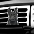 thumbnail image 1 of WIRESTER Car Air Freshener Fragrance Vent Clip Interior Decoration for Cars with Lemon Scented Pad - Black German Shepherd Dog, 1 of 7