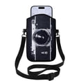 thumbnail image 1 of WIRESTER Cell Phone Pouch Sleeve Case for with Adjustable Crossbody Strap Neck Lanyard for Women Men Working Walking Travelling - Retro Vintage Camera Zoom, 1 of 5