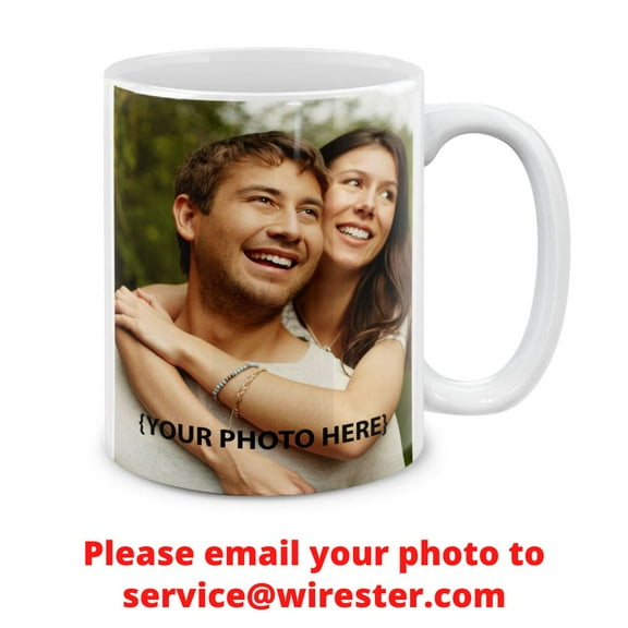 WIRESTER Customized Personalized Coffee Mug Pictures, Customized Picture From Your Photo for 11 Oz 325ml Ceramic Tea Cup Coffee Mug