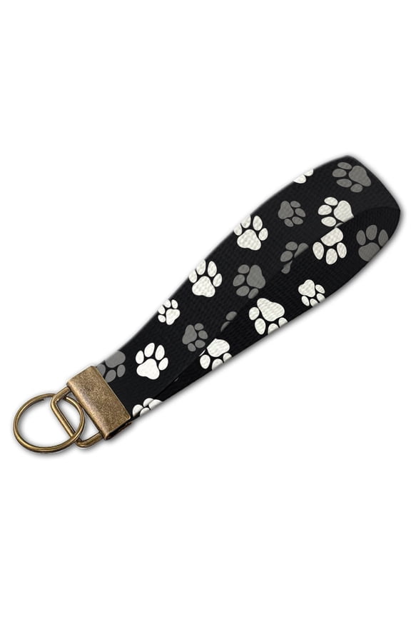 Dog Paws Wristlet Keychain Strap, Phone, Wallet & Badge Wrist Strap for Men Women