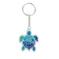 thumbnail image 1 of WIRESTER Double-Sided Print Acrylic Keychain Sparkle Glitter Key Chain for Keys, Cars, Motorcycles, Backpacks, Travel - Blue Sea Turtle, 1 of 6