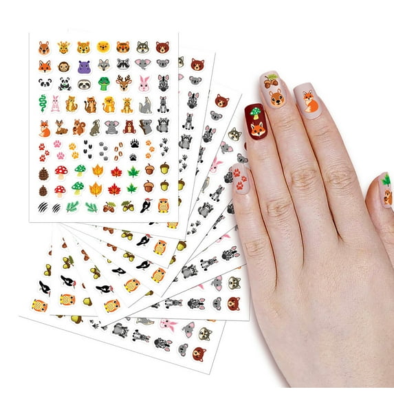 WIRESTER Forest DIY Fashion Beauty Adhesive Press On Nail Polish Stickers Nail Stripsand Mixed Nail Stickers Decals For Women & Little Girls