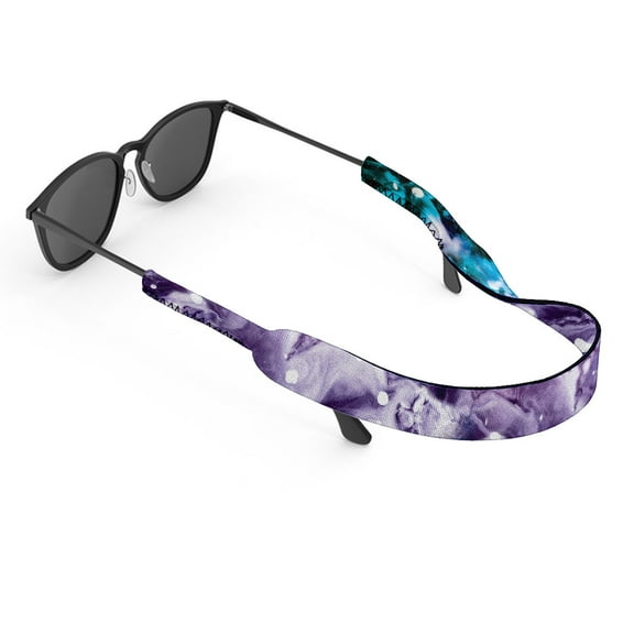 WIRESTER Glasses Strap, Sports Glasses Elastic Neck Strap Retainer Cord Chain Holder Lanyard for Eyeglasses, Glasses Chain - Purple Mixed Oil Paint