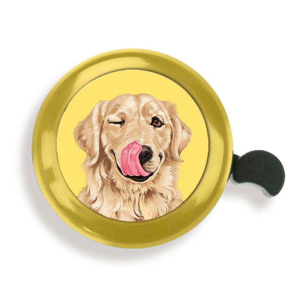 WIRESTER Gold Bicycle Bell Aluminum Alloy Mini Bike Bell With Ring