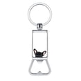 thumbnail image 1 of WIRESTER Household Kitchen Tools Keychains Metal Bottle Opener With Key Ring - Animal French Bulldog Puppy Dog Black, 1 of 6
