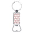 thumbnail image 1 of WIRESTER Household Kitchen Tools Keychains Metal Bottle Opener With Key Ring - Fabullama Pattern, 1 of 6