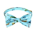 thumbnail image 1 of WIRESTER Men's Pre-Tied Classic Formal Tuxedo Bowtie Adjustable Length Fabric Bow Tie for Wedding Party - Blue Trucks, 1 of 7