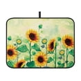 thumbnail image 1 of WIRESTER Microfiber Dish Drying Mat, Absorbent Drying Mat for Kitchen Counter, Dishes Drainer Pad Coaster - Sunflowers Flowers, 1 of 6