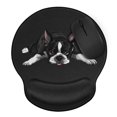 thumbnail image 1 of WIRESTER Mouse Pad Wrist Rest Support Cushion, Boston Terrier Dog Lying Down Looking Up, 1 of 6