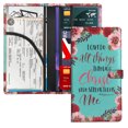 thumbnail image 1 of WIRESTER PU Leather Car Registration and Insurance Holder, Car Document Holder, Vehicle Registration Insurance Card Holder, Wallet Vehicle Paperwork Organizer - Christian Bible Verses Philippians 4:13, 1 of 6
