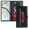 thumbnail image 1 of WIRESTER PU Leather Car Registration and Insurance Holder, Car Document Holder, Vehicle Registration and Insurance Card Holder, Wallet Vehicle Paperwork Organizer - Red Sport Car, 1 of 6