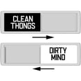 thumbnail image 1 of WIRESTER Plastic Clean and Dirty Dishwasher Magnet Sign Slide Magnet, Clean Thongs Dirty Mind, 1 of 6