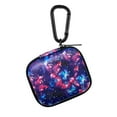thumbnail image 1 of WIRESTER Portable EVA Small Earbuds Carrying Case Storage Bag Organizer with Carabiners for Earphones, Earbuds, Earpieces, SD Memory Card, Camera Chips - Purple Nebula Galaxy, 1 of 7