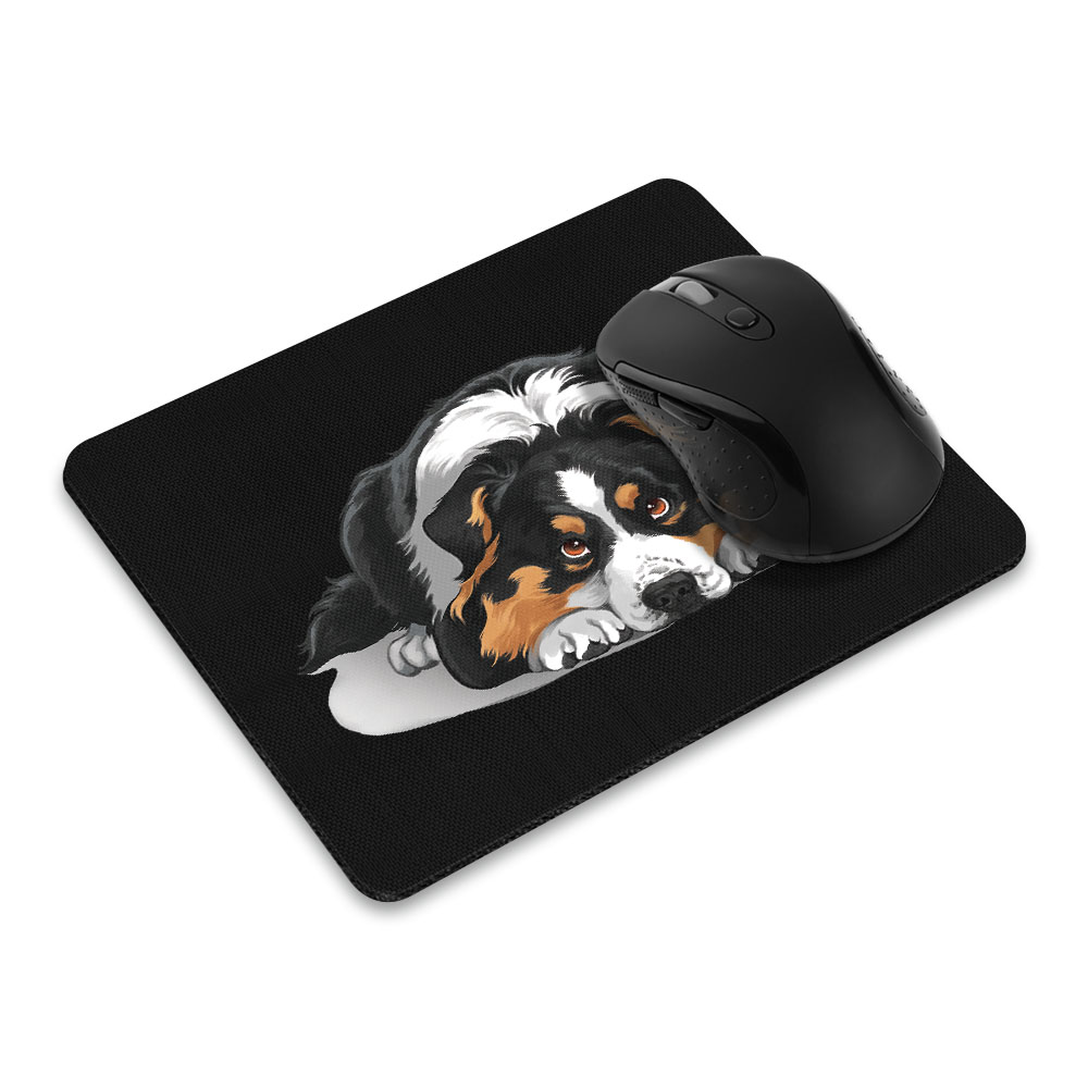 WIRESTER Rectangle Standard Mouse Pad, Non-Slip Mouse Pad for Home, Office, and Gaming Desk, Australian Shepherd Dog Lying Down Looking Up - image 1 of 5