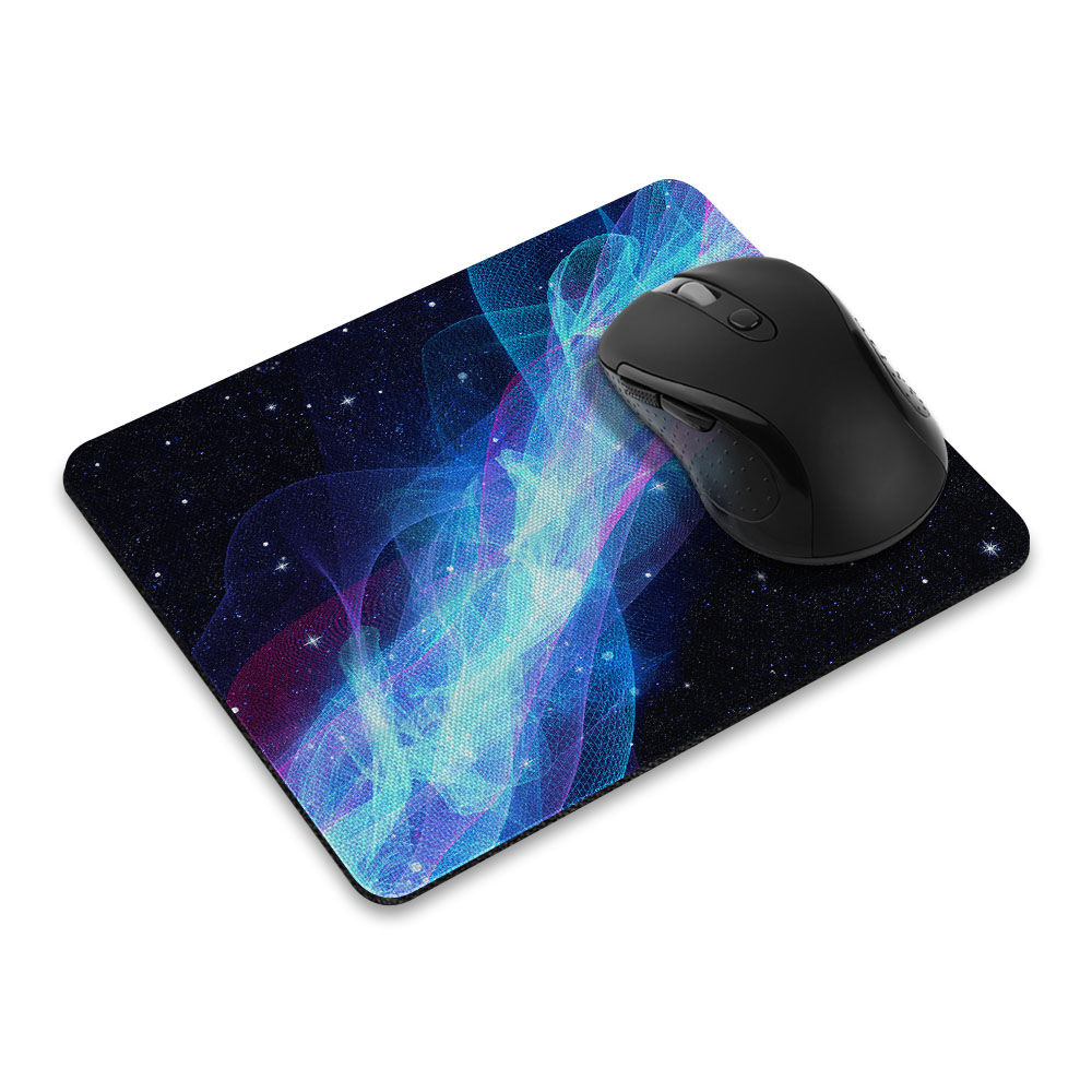 WIRESTER Rectangle Standard Mouse Pad, Non-Slip Mouse Pad for Home, Office, and Gaming Desk, Glowing Space Wave - image 1 of 1