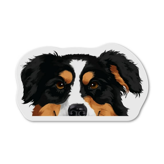 WIRESTER Refrigerator Magnets Decoration for Kitchen Refrigerator, Black Tricolor Aussie Australian Shepherd Dog