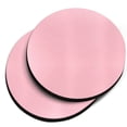 thumbnail image 1 of WIRESTER Round Neoprene Car Coaster for Drinks, Set of 2pcs, Solid Light Pink, 1 of 6