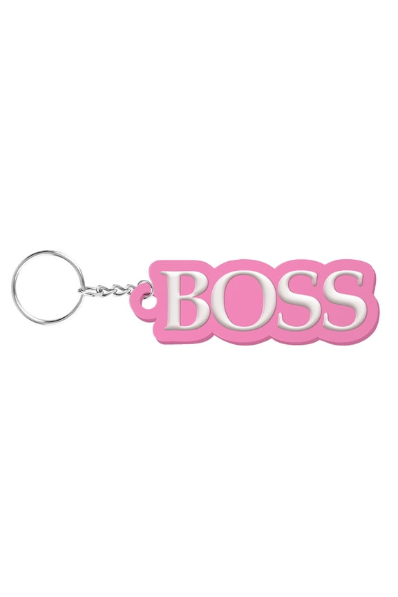 Rubber Soft Touch PVC Silicone Keychain for Car Bag Pendant, Boss