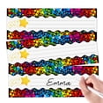 thumbnail image 1 of WIRESTER Set 25pcs Name Plates for Classroom Desk Décor, Cubbies for Classrooms, Locker Organization, Desk Name Plate Classroom Supplies - Colorful Confetti Polygon Style, 1 of 8