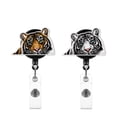 thumbnail image 1 of WIRESTER Set 2pcs Design Acrylic Key Card Holder Belt Clip Reel Id Badge Retractable - Tigers, 1 of 6
