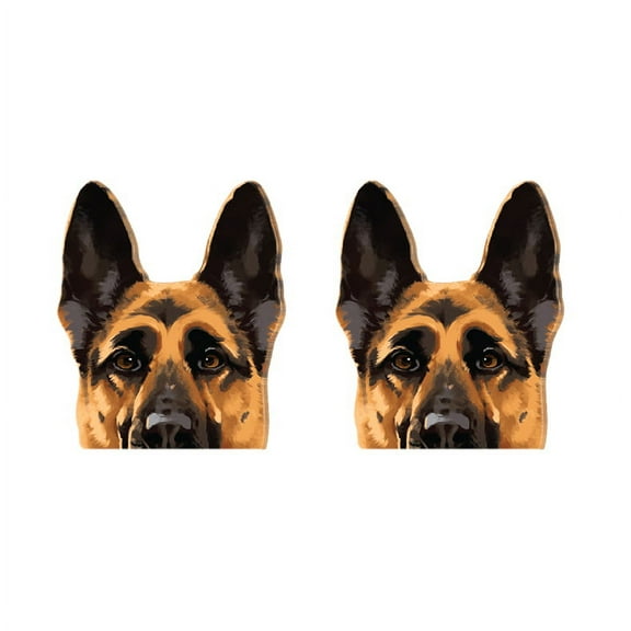 WIRESTER Set of 2pcs Car Air Freshener Fragrance Vent Clip Decoration, Black Tan German Shepherd Dog