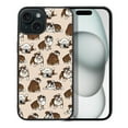 thumbnail image 1 of WIRESTER Shockproof Soft Rubber Cover Case for Apple iPhone 15 6.1" 2023 (NOT FIT Apple iPhone 15 Plus 6.7" 2023), Brindle Brown English Bulldog Funny Playful Postures, 1 of 5