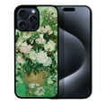 thumbnail image 1 of WIRESTER Shockproof Soft Rubber Cover Case for Apple iPhone 15 Pro Max 6.7" 2023 (NOT FIT Apple iPhone 15 Pro 6.1" 2023), Vase With Pink Roses By Vincent Van Gogh, 1 of 5