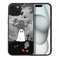 thumbnail image 1 of WIRESTER Shockproof Soft Rubber Cover Case for Apple iPhone 15 6.1" 2023 (NOT FIT Apple iPhone 15 Plus 6.7" 2023), Ghost Halloween, 1 of 5