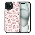 thumbnail image 1 of WIRESTER Shockproof Soft Rubber Cover Case for Apple iPhone 15 6.1" 2023 (NOT FIT Apple iPhone 15 Plus 6.7" 2023), Pig Funny Playful Postures, 1 of 5