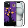 thumbnail image 1 of WIRESTER Shockproof Soft Rubber Cover Case for Apple iPhone 15 6.1" 2023 (NOT FIT Apple iPhone 15 Plus 6.7" 2023), Pumpkin Halloween Tree, 1 of 5