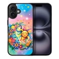 thumbnail image 1 of WIRESTER Shockproof Soft Rubber Cover Case for Apple iPhone 16 Plus 6.7" 2024, Colorful Sad Moon Happy Sun, 1 of 5