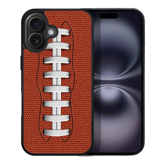 WIRESTER Shockproof Soft Rubber Cover Case for Apple iPhone 16 Plus 6.7" 2024, Football Pattern