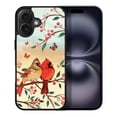 thumbnail image 1 of WIRESTER Shockproof Soft Rubber Cover Case for Apple iPhone 16 Plus 6.7" 2024, Red Cardinal Lovebird, 1 of 5