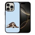 thumbnail image 1 of WIRESTER Shockproof Soft Rubber Cover Case for Apple iPhone 16 Pro 6.3" 2024, Basset Hound Dog Lying Down Looking Up On Light Blue Background, 1 of 5