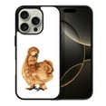 thumbnail image 1 of WIRESTER Shockproof Soft Rubber Cover Case for Apple iPhone 16 Pro 6.3" 2024, Brown Silkie Chicken, 1 of 5