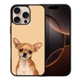 thumbnail image 1 of WIRESTER Shockproof Soft Rubber Cover Case for Apple iPhone 16 Pro Max 6.9" 2024, Fawn Chihuahua Dog On Sunset Background, 1 of 5