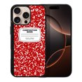 thumbnail image 1 of WIRESTER Shockproof Soft Rubber Cover Case for Apple iPhone 16 Pro Max 6.9" 2024, Red Composition Book, 1 of 5