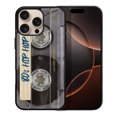 thumbnail image 1 of WIRESTER Shockproof Soft Rubber Cover Case for Apple iPhone 16 Pro Max 6.9" 2024, Retro Clear Cassette Tape Hip Hop, 1 of 5