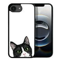 thumbnail image 1 of WIRESTER Shockproof Soft Rubber Cover Case for Apple iPhone 16e 6.1" 2025, Animal Black White Tuxedo Cat, 1 of 5